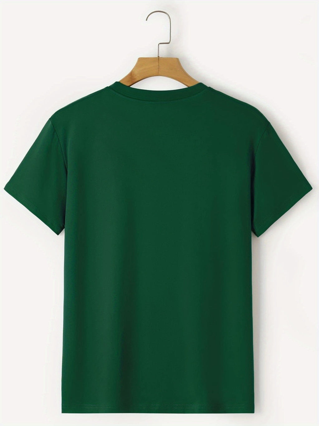 Men's Letter And Rose Graphic Crew Neck T-Shirts, Casual Sport Tees For Spring Summer