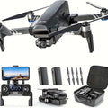 Holy Stone HS600 2-Axis Gimbal Drones with 4K EIS Camera for Adults, 2 Batteries 56-Min Flight Time, 10000 FT Range Transmission, GPS Drone with Brushless Motors, 4K/30FPS