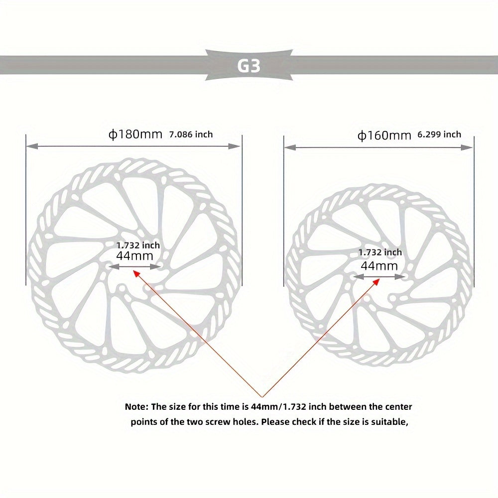 Bicycle Ultralight Brake Disc 160MM-180MM MTB Bike Disc Brake Pad Cassette Brake Disc With Screws