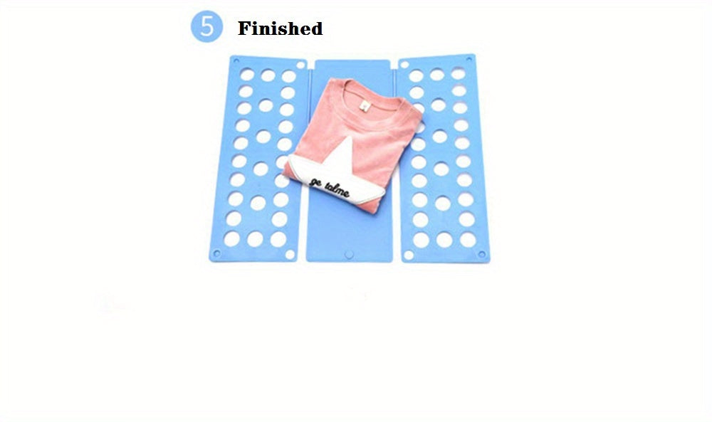 1 Stück, Hemdenfaltbrett aus Kunststoff, praktisches Hemdenfaltbrett aus Kunststoff, Erwachsenen-PP-Faltbrett für Faule, schnelles Zusammenlegen von Kleidung, Haushaltsreise-T-Shirt-Faltzubehör-Helfer, kreatives Hemdenfaltbrett