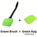 Windshield Cleaning Brush Kit | Long Handle Interior Car Glass Wiper, Plastic Material