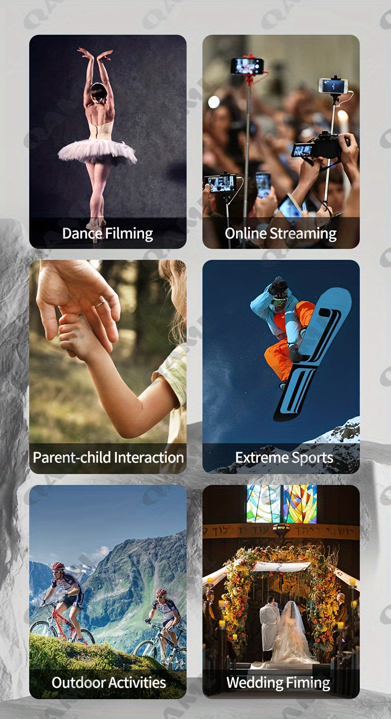 QAML F8 Handheld 3-As Gimbalfoonhouer Anti-skud Video-opname Stabiliseerder vir Xiaomi iPhone Selfoon Slimfoon