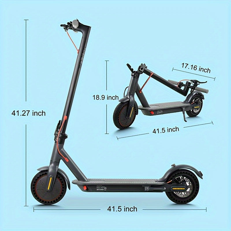 Portable Folding Commuting Electric Scooter for Adults, 8.5/10" Tires, 30KM/H Top Speed, 350W/750W Motor, Max 15-45KM Long Range, Folding E-Scooter with Dual Braking System