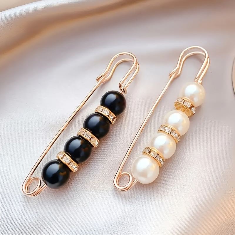1 Exquisite and Elegant Beaded Waist-cinching Brooch Pin, Used for Reducing and Securing the Waistband of Jeans, Fixing Clothes, Pants, Skirts, and Cinching the Waist. A Handmade Jewelry Gift for Friends