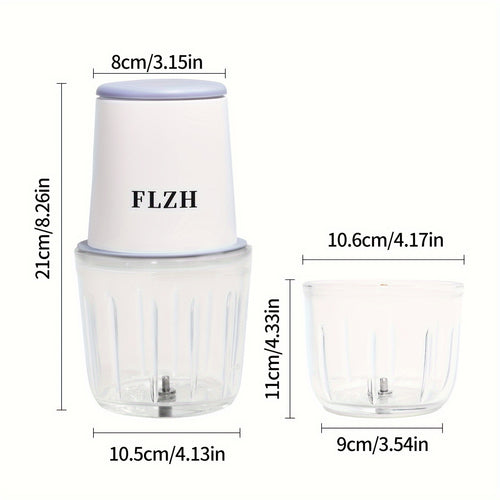 7.4v-20.29oz Multifunctional Electric Meat Grinder - Perfect for Grinding Meat, Garlic, and Making Complementary Food