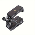 Adjustable ABS Shoulder Mount Clip for Smartphone Recording, First-Person View Outdoor Vlogging and Live Streaming Holder for Backpack Strap