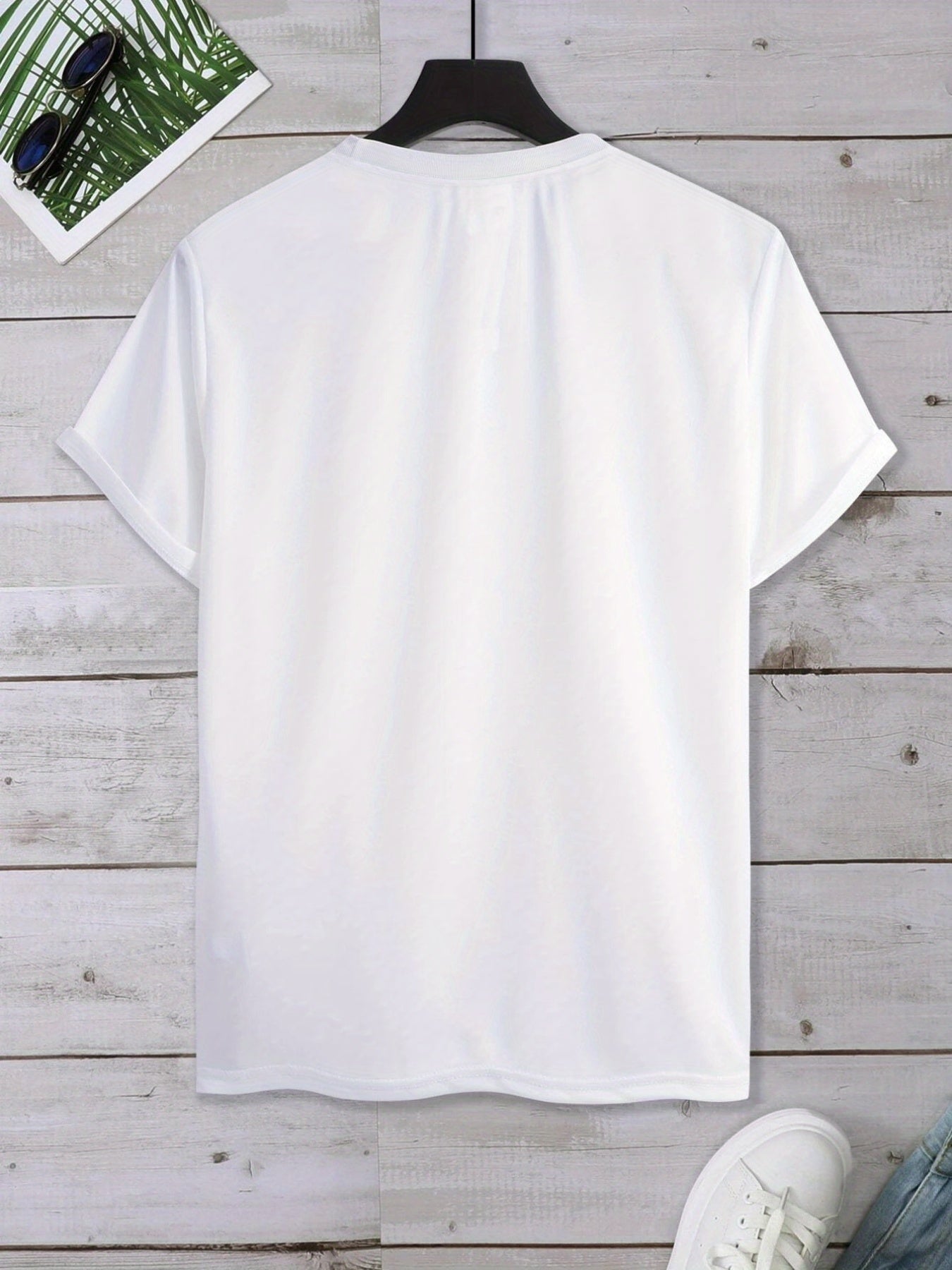 'Oh How He Loves Us' Round Neck T-shirts, Causal Tees, Short Sleeves Tops, Men's Summer Clothing