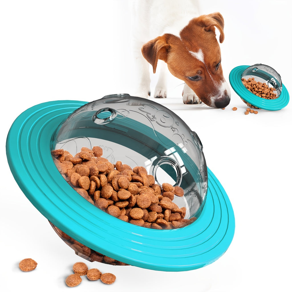 Interactive UFO Design Dog Ball Toys, Food Dispensing Pet Slow Feeder Ball, Dog Enrichment Toys, Dogs IQ Treat Ball Puzzle Toy