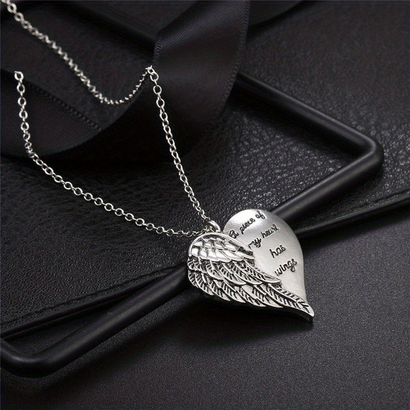 New Heart-shaped Fashion Creative Love Wings Pendant Angel Wings Necklace