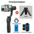 QAML F8 Handheld 3-As Gimbalfoonhouer Anti-skud Video-opname Stabiliseerder vir Xiaomi iPhone Selfoon Slimfoon