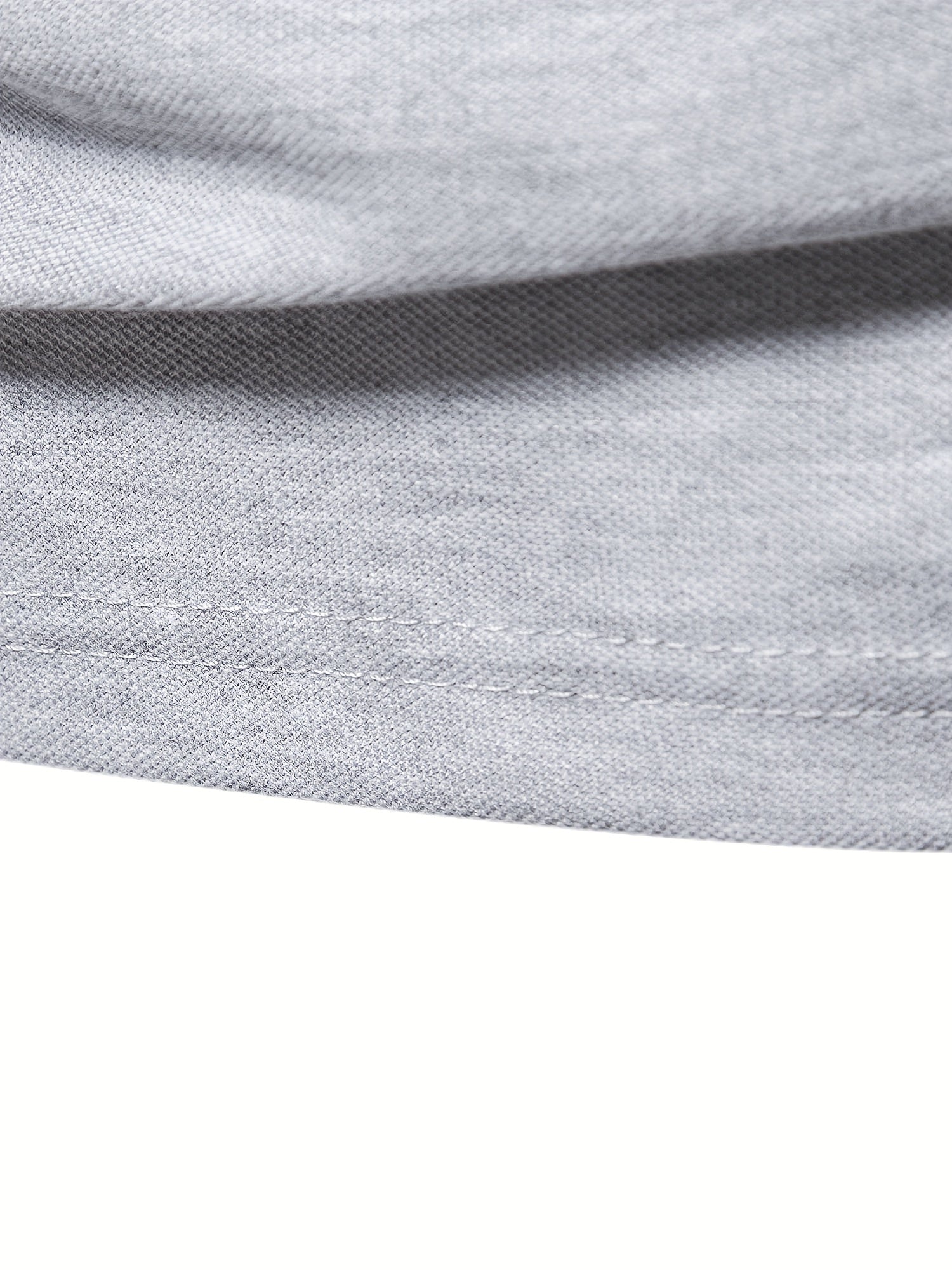 Men's Solid Giraffe Embroidery Long Sleeve Tennis Shirts, Slight Stretch All-match Fashion Men's Top