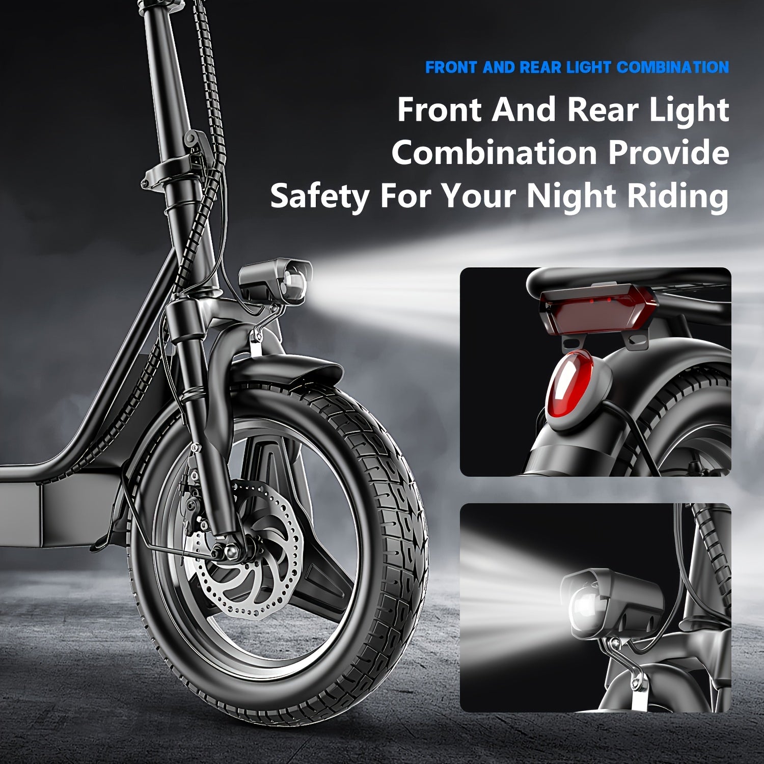 Electric Scooter Powerful, Adaptable To All Terrains, Essential For Outdoor Adventures, Simple Design, Friendly Travel, New Choice For Urban Life; 500W Power, Speed Of 20MPH, Range Of 30MILES, Climbing Slope Of 20-30, Long-te