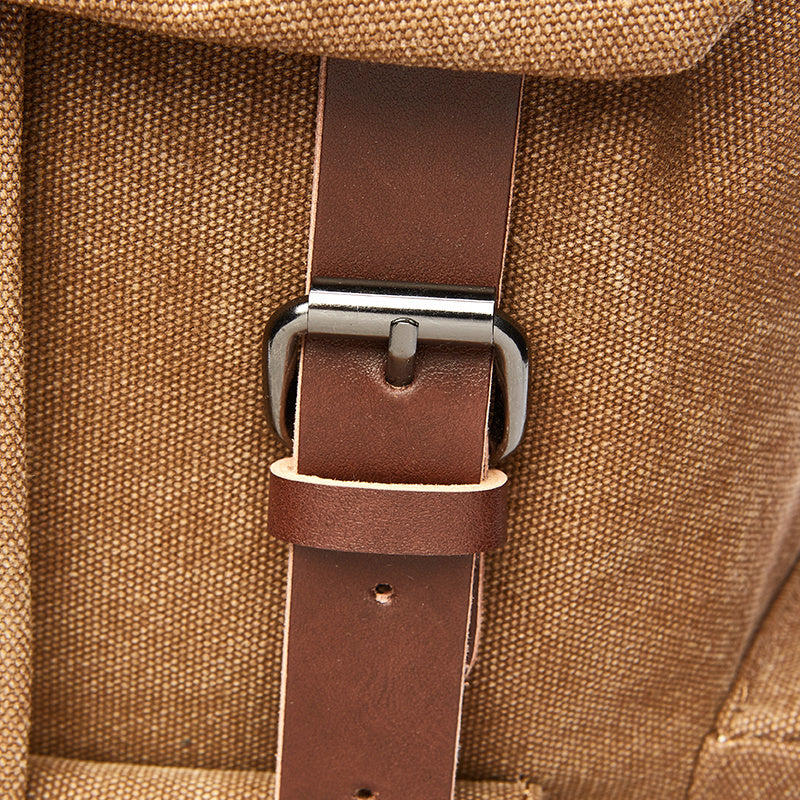 Outdoor Leisure Retro Canvas Travel Backpack - Computer Backpack - Durable & Spacious - For Men & Women - Perfect for Hiking, Camping & Everyday Use - Great Gift for Adventurers