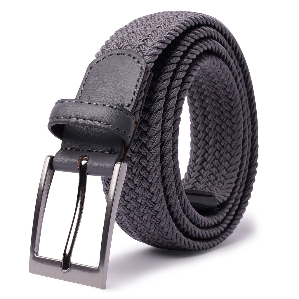 Woven Stretch Belts Made of Braided Elastic for Men And Women, Suitable for Casual Pants, Jeans, And Golf Shirts