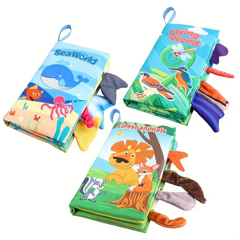[Touch Feel Books] Touch Feel Cloth Books | Crinkle Soft Sensory Toys | Christmas Stocking Stuffers Gifts