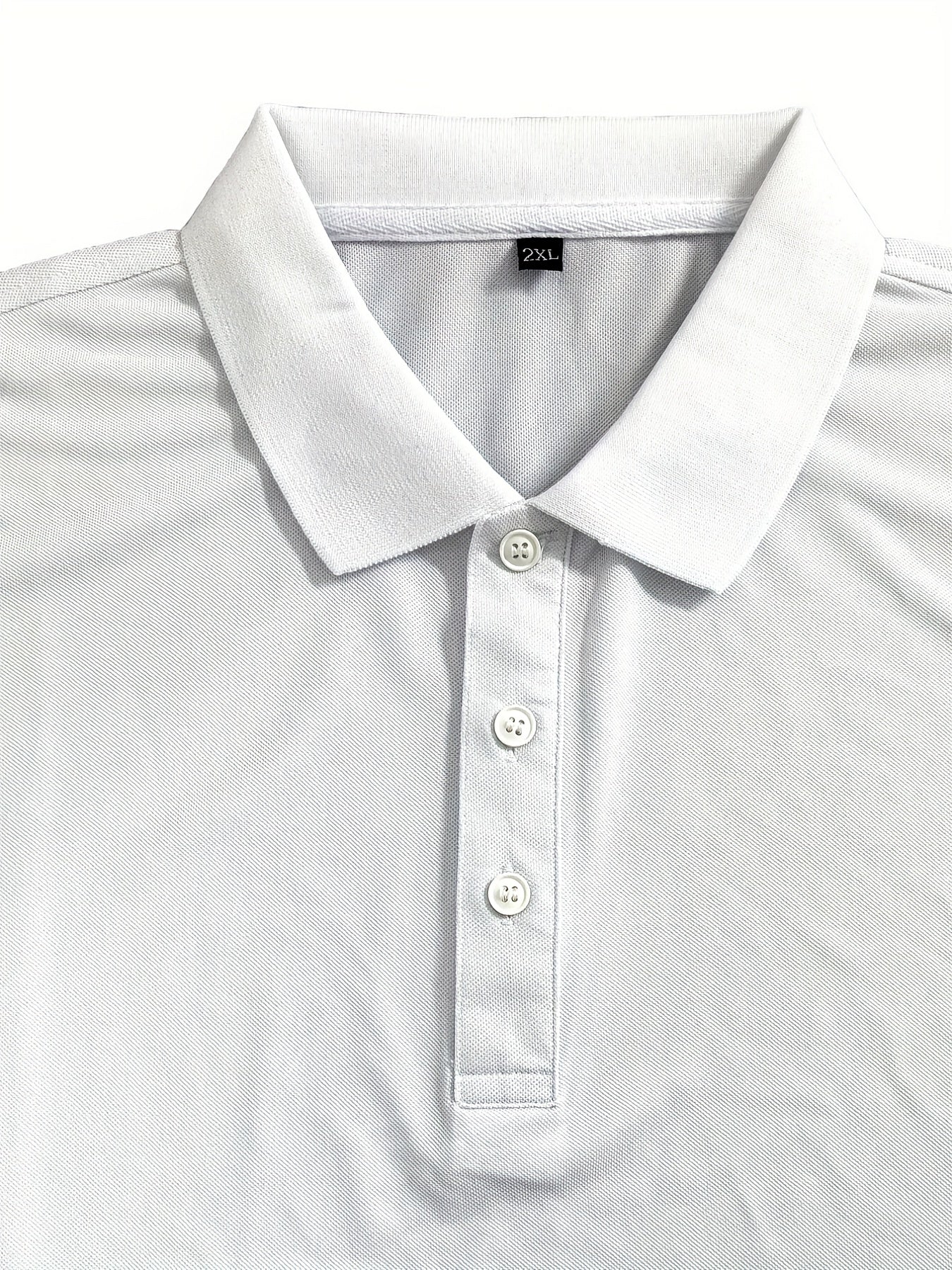 Plus Size Men's Polo Shirts, Small USA Pattern Casual Regular Fit Tops For Both Formal Informal Occasions Business Trip, Men's Clothes