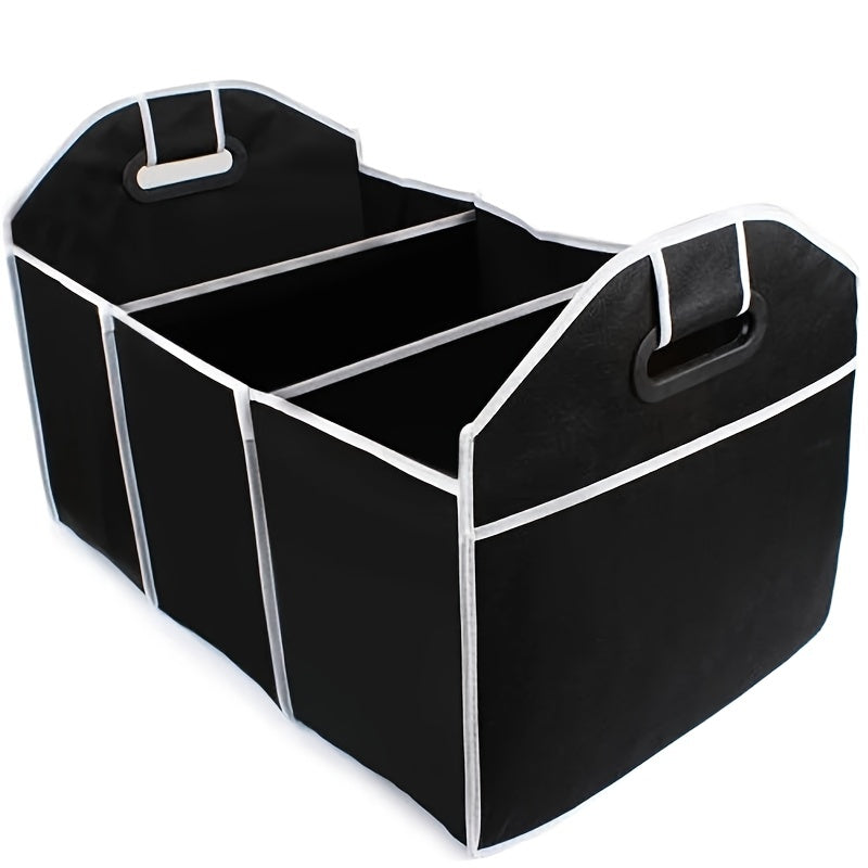 Car Trunk Cargo Storage Bag, Foldable Black Storage Box For Car And Trunk - Durable Oxford Fabric - Maximize Trunk Space - Suitable for All Car Models - Great Gift for Car Owners