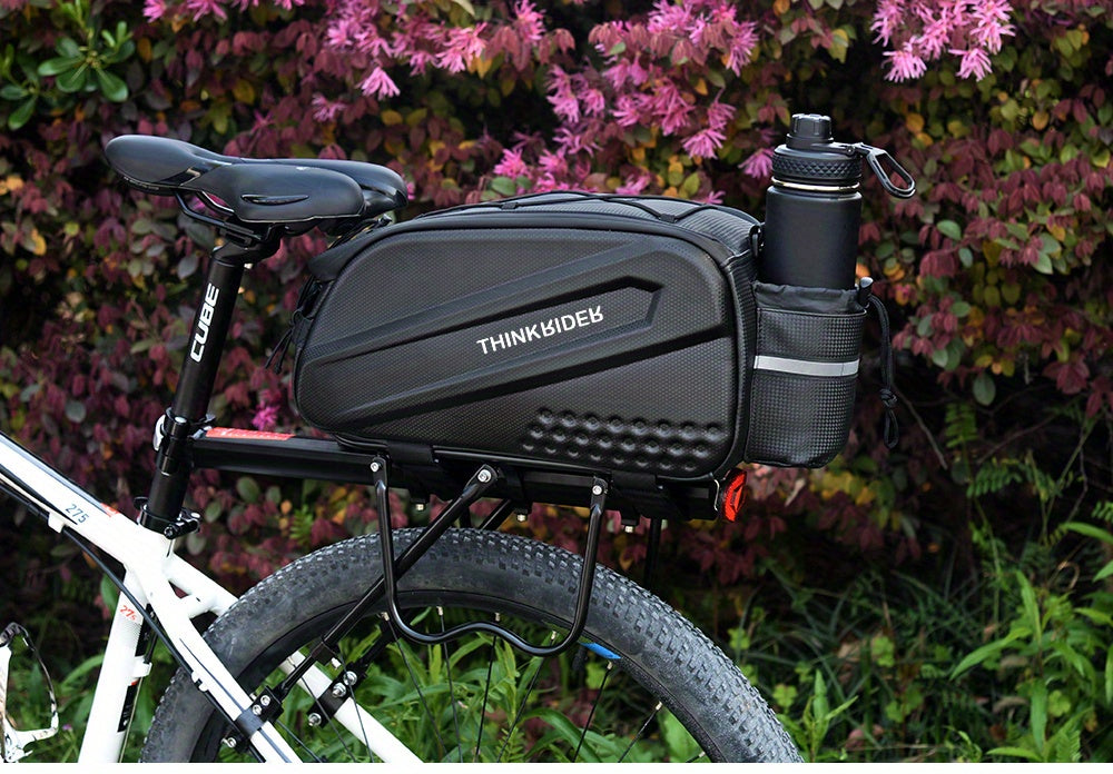 14L Hard Shell ThinkRider Bicycle Rear Hunch Bag - Anti-Splash Material, Rain Cover Included