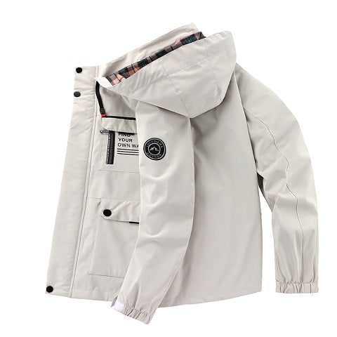 Spring and Summer Men's Fashion Casual Windbreaker Pilot Jacket Outdoor Sports Jacket