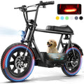 Caroma 500W Electric Scooter for Adults with Seat & Basket - 16" All-Terrain Tires, 20MPH Top Speed, 25 Miles Range, Dual Disc Brakes, LCD Display, Rechargeable Battery, Aluminum Alloy, Mixed Colors, Inflatable Tires, 48V 7.8