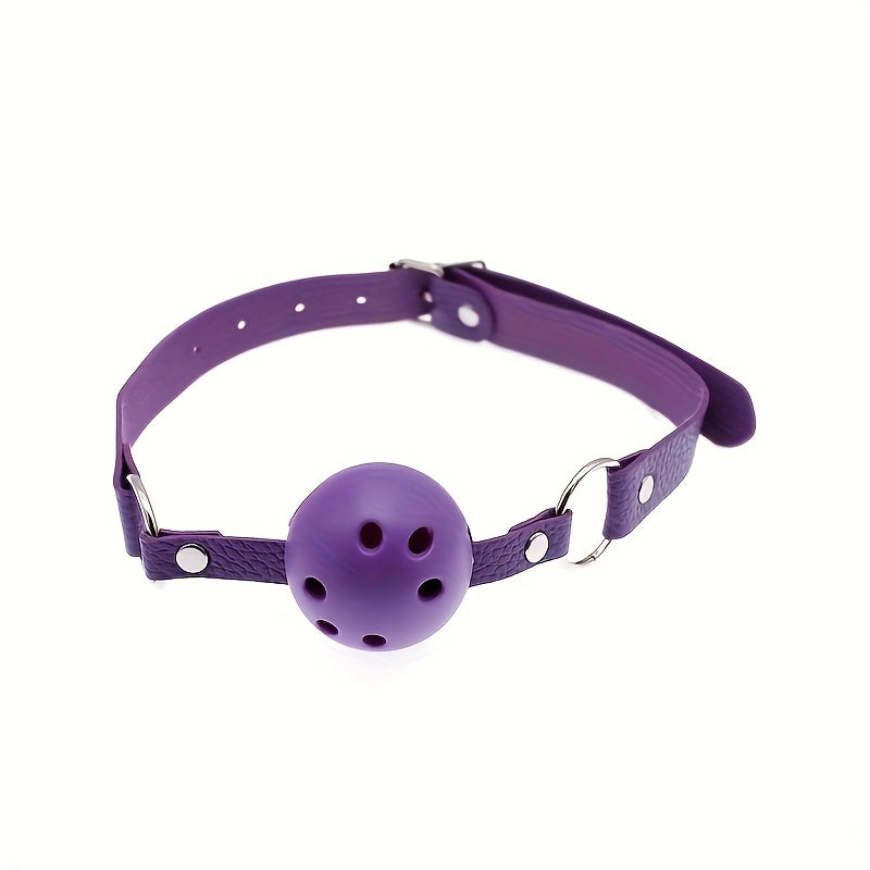 Adult Intimacy Accessories, Leather Gag Ball, Couples Flirting Game Props, Alternative Toys for Adults