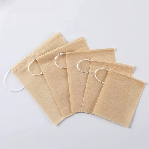 100pcs Disposable Natural Paper Filter Bags for Coffee, Tea, and Food - Safe and Convenient Brewing Solution