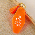 1PC Orange Hotel Key Tag Jeans, Pants, Clothing Accessories Tassel Pendant I'll Still Lose These
