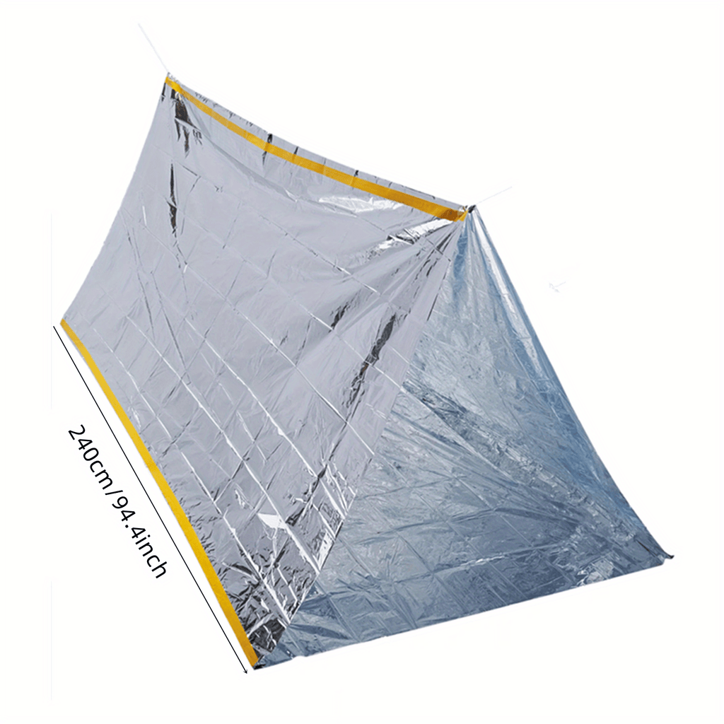 [Emergency Camping Tent] Windproof & Tear-Resistant Emergency Camping Tent - Lightweight Shelter, All-Season Portable Tent with Ground Sheet, for Camping, Hiking, Backpacking, RV, Car Emergencies - Fits 2 People, Hiking Gear,