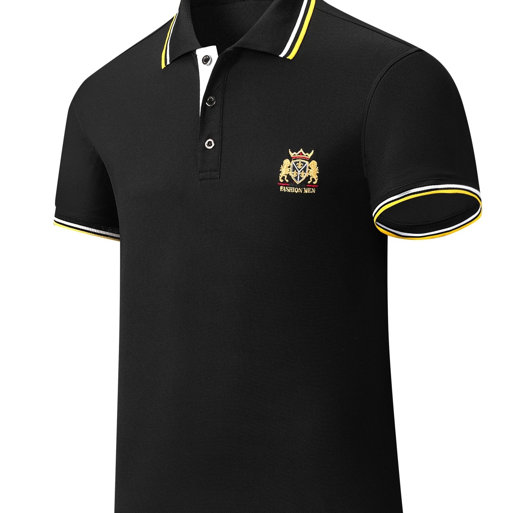 Plus Size Men'S Polo Shirts, Loose Elastic Comfortable Causal Short Sleeve for Business Formal Occasions Gifts