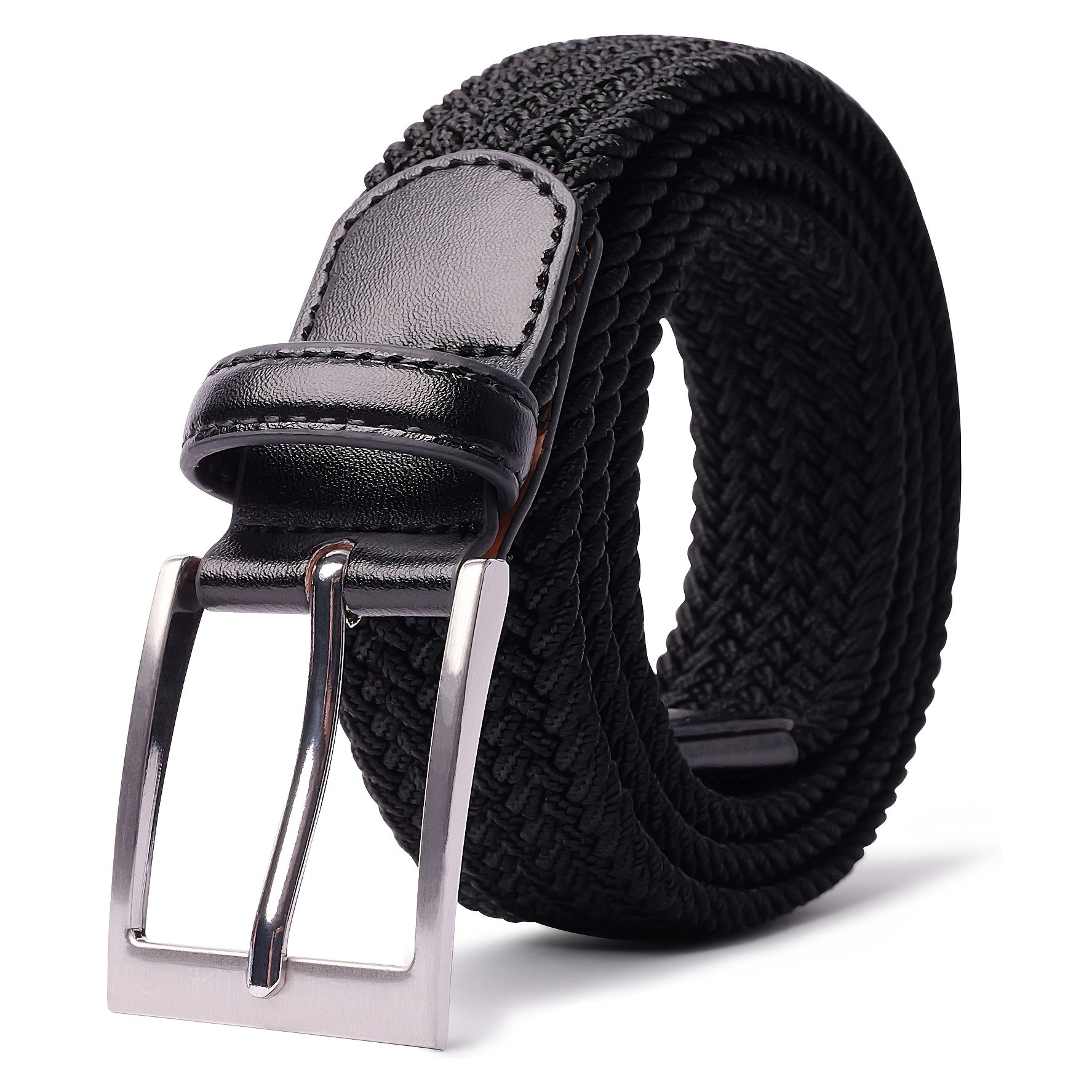 Woven Stretch Belts Made of Braided Elastic for Men And Women, Suitable for Casual Pants, Jeans, And Golf Shirts