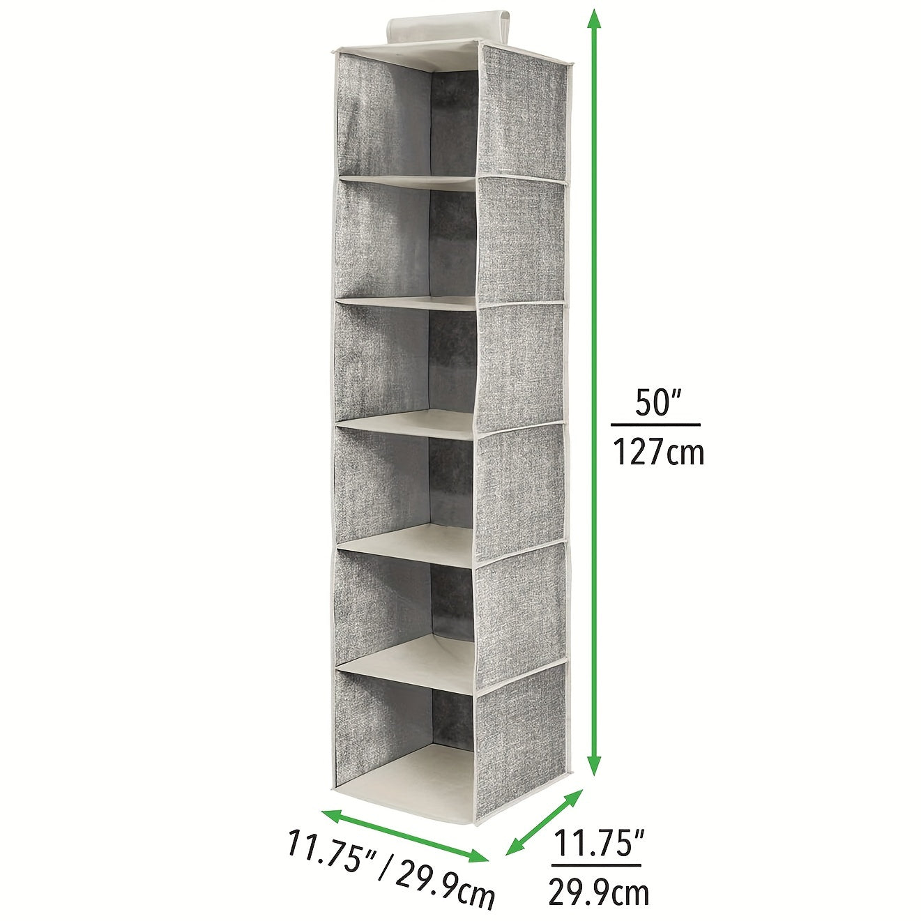 1pc Fabric Hanging Storage Rack, 6-layer Storage Bag, Non-installation Household Storage Organizer Bag, Large Capacity Hanging Organizer For Closet For Clothes Dolls Toys Sundries
