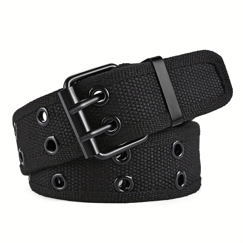 Unisex geflochtener Gürtel mit Dornschließe aus Metall, perfekt für legere, sportliche oder Business-Looks, ideal zu Jeans und Hosen