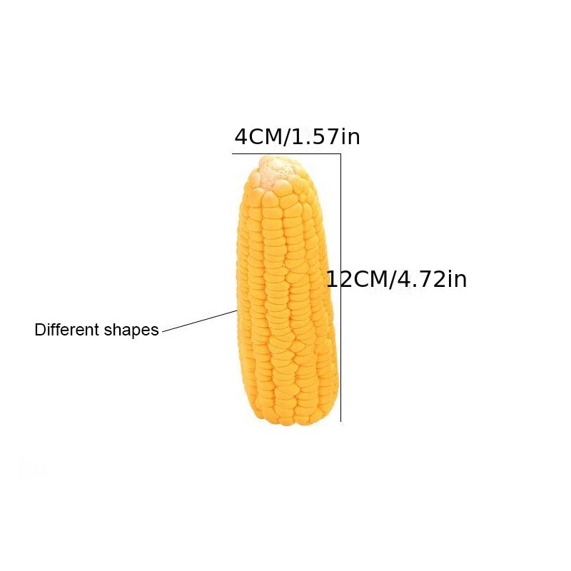 New Pet Toys Squeak Toys Latex Corn Shape Puppy Dogs Toy Pet Supplies Training Playing Chewing Dog Toys for Small Dogs