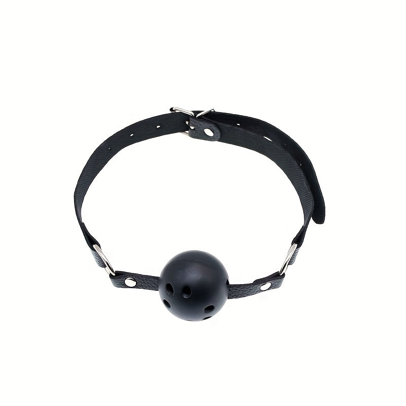 Adult Intimacy Accessories, Leather Gag Ball, Couples Flirting Game Props, Alternative Toys for Adults