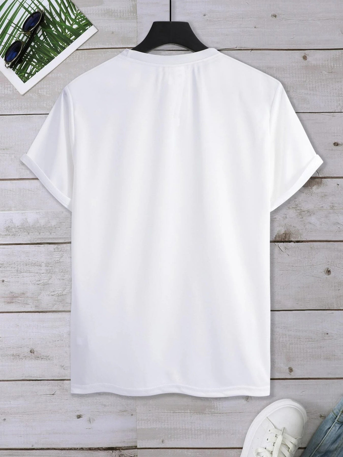 Plus Size Mountain Men's Casual Trendy Graphic Print Comfortable Crew Neck Short Sleeve T-shirts, Summer Oversized Loose Tees