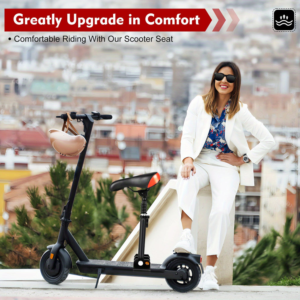 Compatible for Xiaomi M365/M365 Pro Electric Scooter Seat - Height-Adjustable with Soft PU Cushion & Breathable Cover, Heavy-Duty Aluminum Alloy Frame, Fit for /, Easy Installation ()