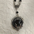 [Gothic Bat Pendant] Gothic Bat Pendant, Women Necklace | Vampire Bat, Witch, Moon Jewelry
