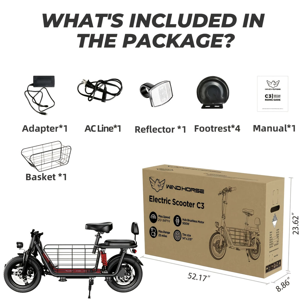 750W Peak Electric Scooter Featuring a Complimentary Seat And Basket - 480Wh Battery, Dual Suspension, Speeds Up to 22MPH, a Range of 25 Miles, LCD Display, And a Maximum Load Capacity of 330Lbs (Ideal for Commuting). This Fo