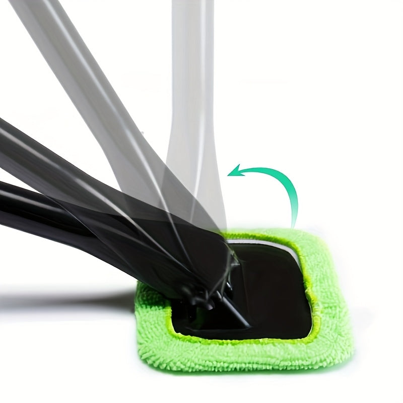 Windshield Cleaning Brush Kit | Long Handle Interior Car Glass Wiper, Plastic Material