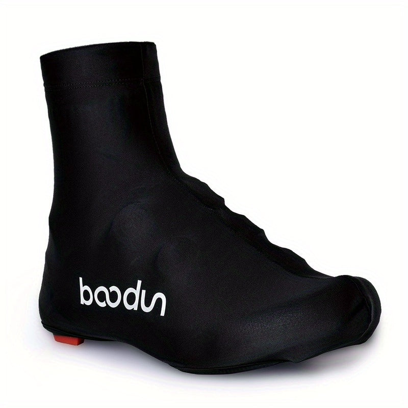 1 Pair Reflective High Elastic Breathable Zipper Cycling Shoe Cover Road Mountain Bike MTB Shoes Cover Lycra Bicycle Overshoes For Men And Women