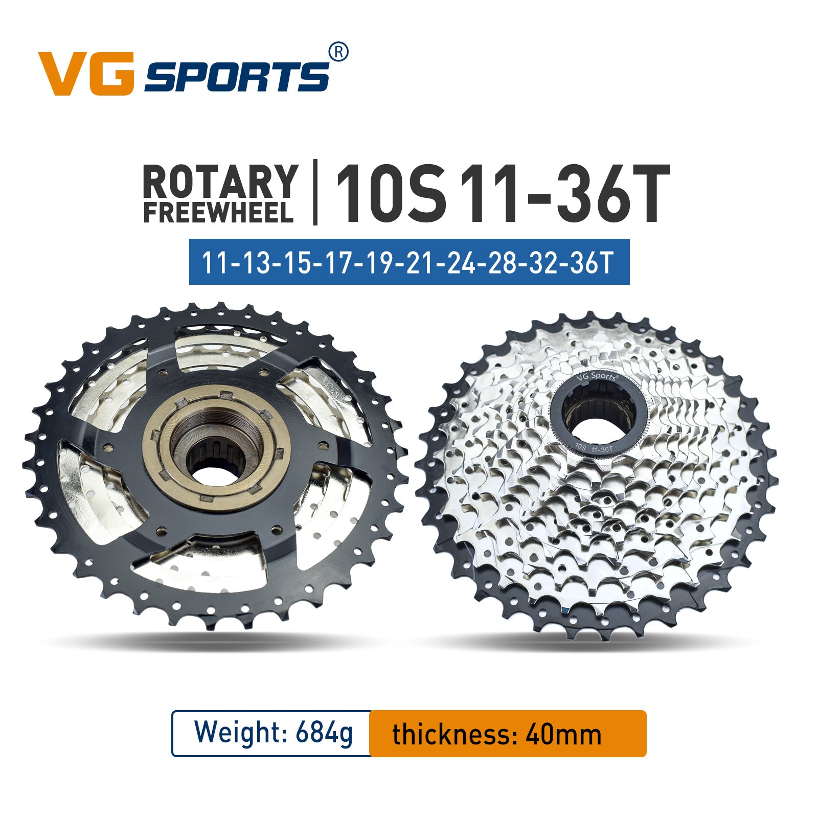 High-Performance Bicycle Freewheel with Smooth Shifting - Compatible with Rotating Bisiklet Hub - Choose from 5 to 11 Speeds and 14-36T Gear Range