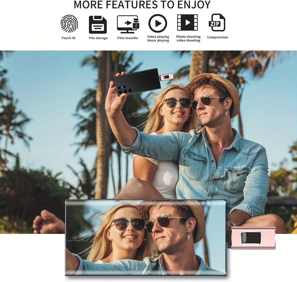 USB C Flash Drive 128GB, 3 in 1 OTG USB Type C Memory Stick Dual Type C Flash Drive Thumb Drive Photo Stick Jump Drive for USB-C Smartphone Tablet Computer Mac Laptop