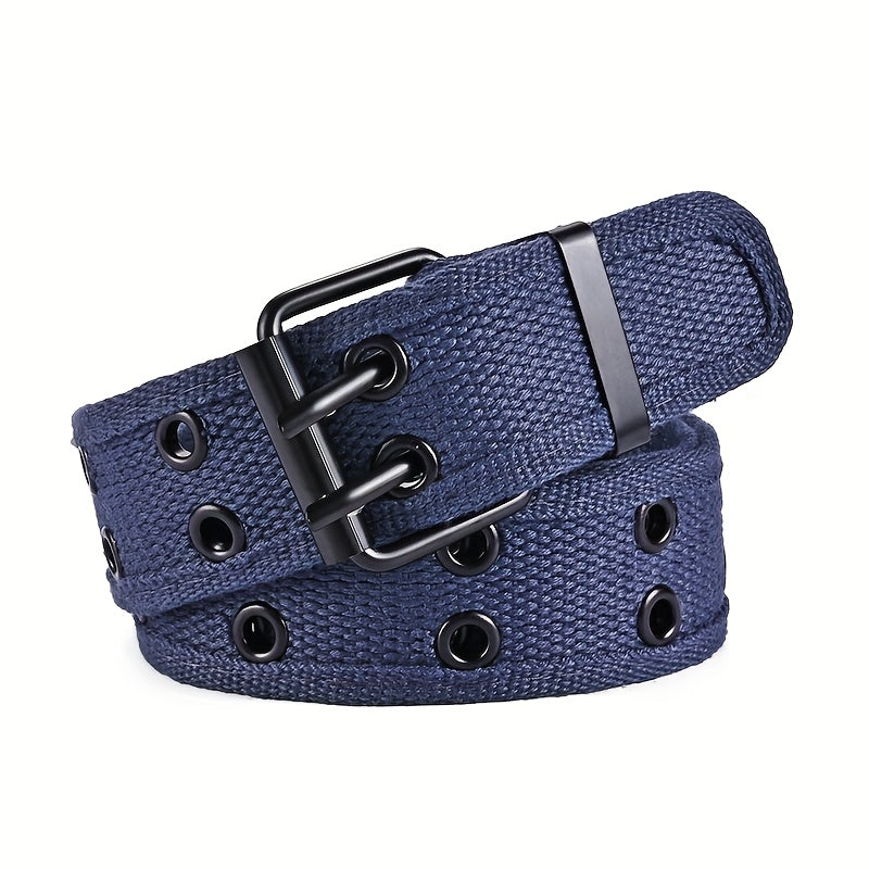 Unisex geflochtener Gürtel mit Dornschließe aus Metall, perfekt für legere, sportliche oder Business-Looks, ideal zu Jeans und Hosen