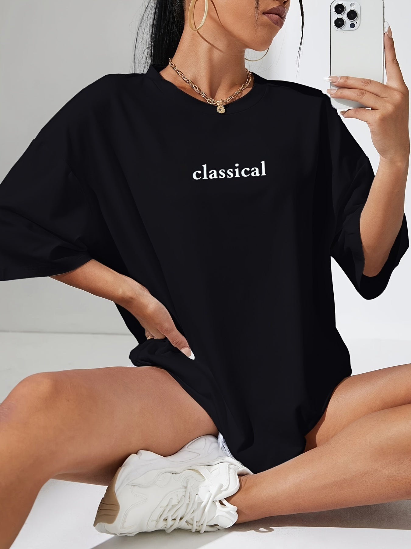 Women'S Soft Pink T-Shirt - Loose Fit Everyday Casual Top with Round Neck & Short Sleeves - Breathable Everyday Basic Tee for Women - Minimalist Everyday Outfits, Ladies T Shirts, Summer Clothing, Relaxed Fit Shirt, Medium St