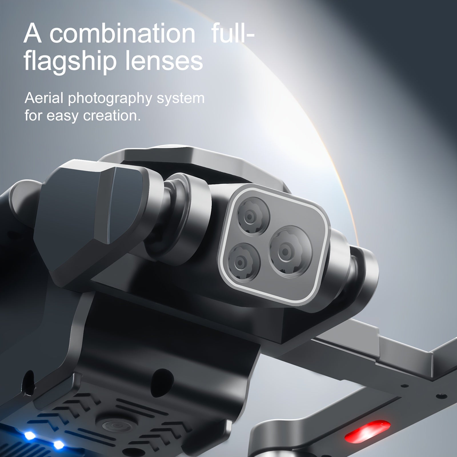 2024 GPS Drones with Camera for Adults 4K, 180° Obstacle Avoidance, Brushless Motor, 5G WiFi Transmission, Smart Return Home, Professional FPV Drone for Beginner, 36Mins Long Flight+ 2Batteries