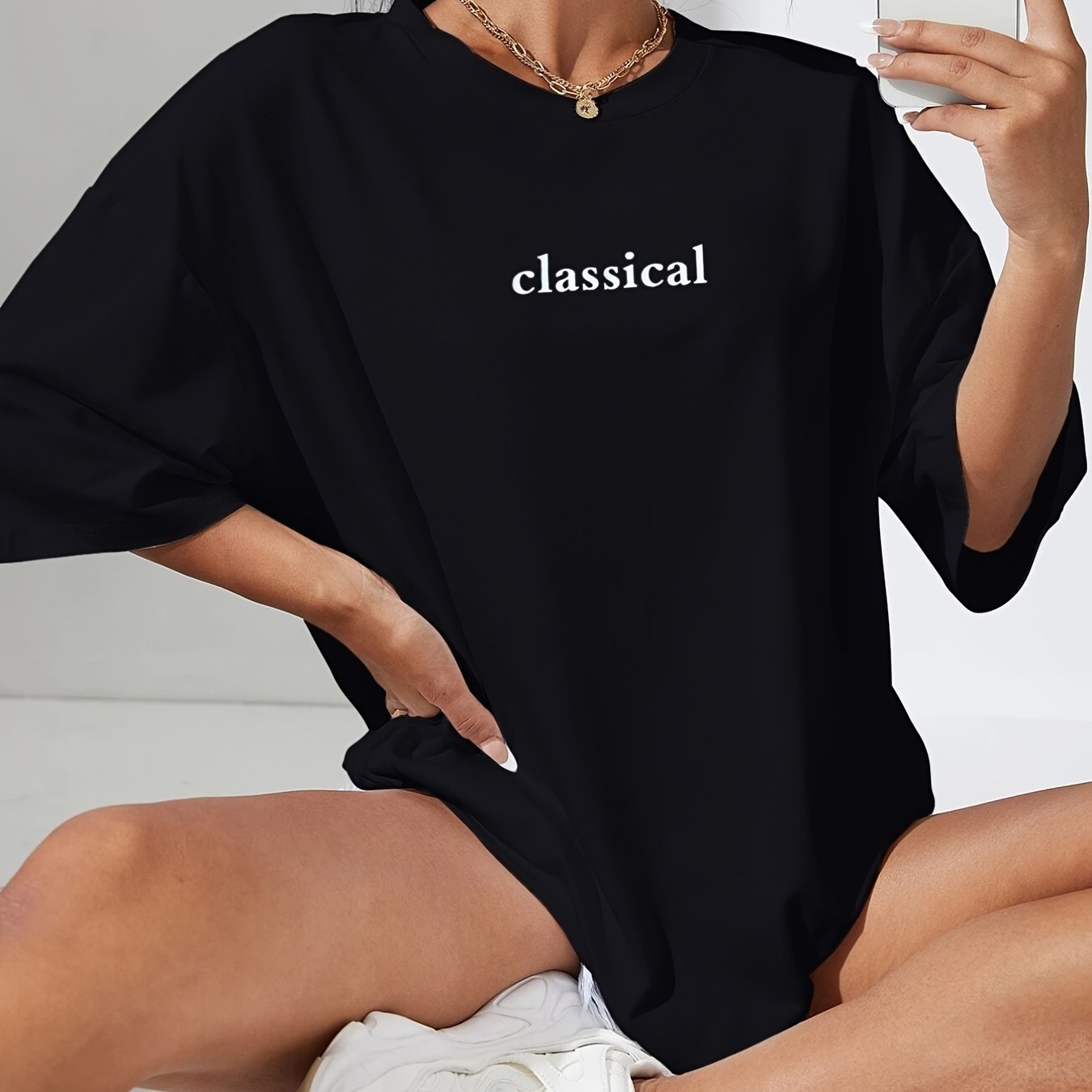 Women'S Soft Pink T-Shirt - Loose Fit Everyday Casual Top with Round Neck & Short Sleeves - Breathable Everyday Basic Tee for Women - Minimalist Everyday Outfits, Ladies T Shirts, Summer Clothing, Relaxed Fit Shirt, Medium St