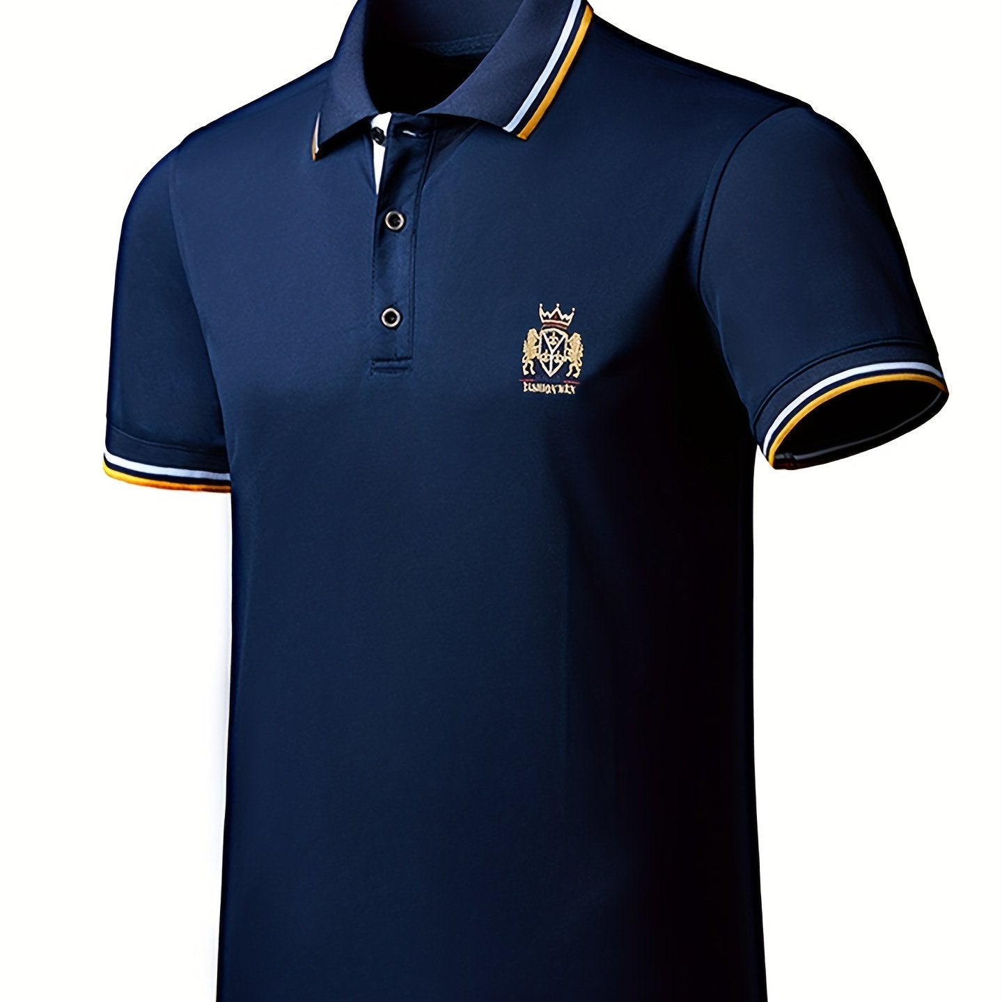 Plus Size Men'S Polo Shirts, Loose Elastic Comfortable Causal Short Sleeve for Business Formal Occasions Gifts