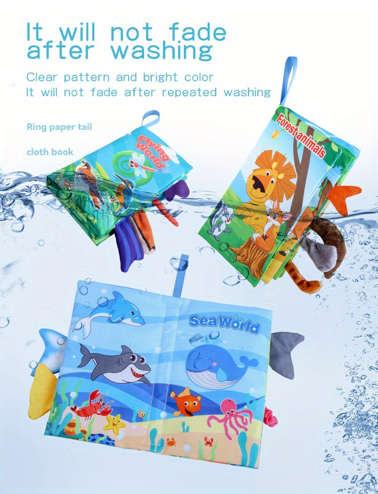 [Touch Feel Books] Touch Feel Cloth Books | Crinkle Soft Sensory Toys | Christmas Stocking Stuffers Gifts