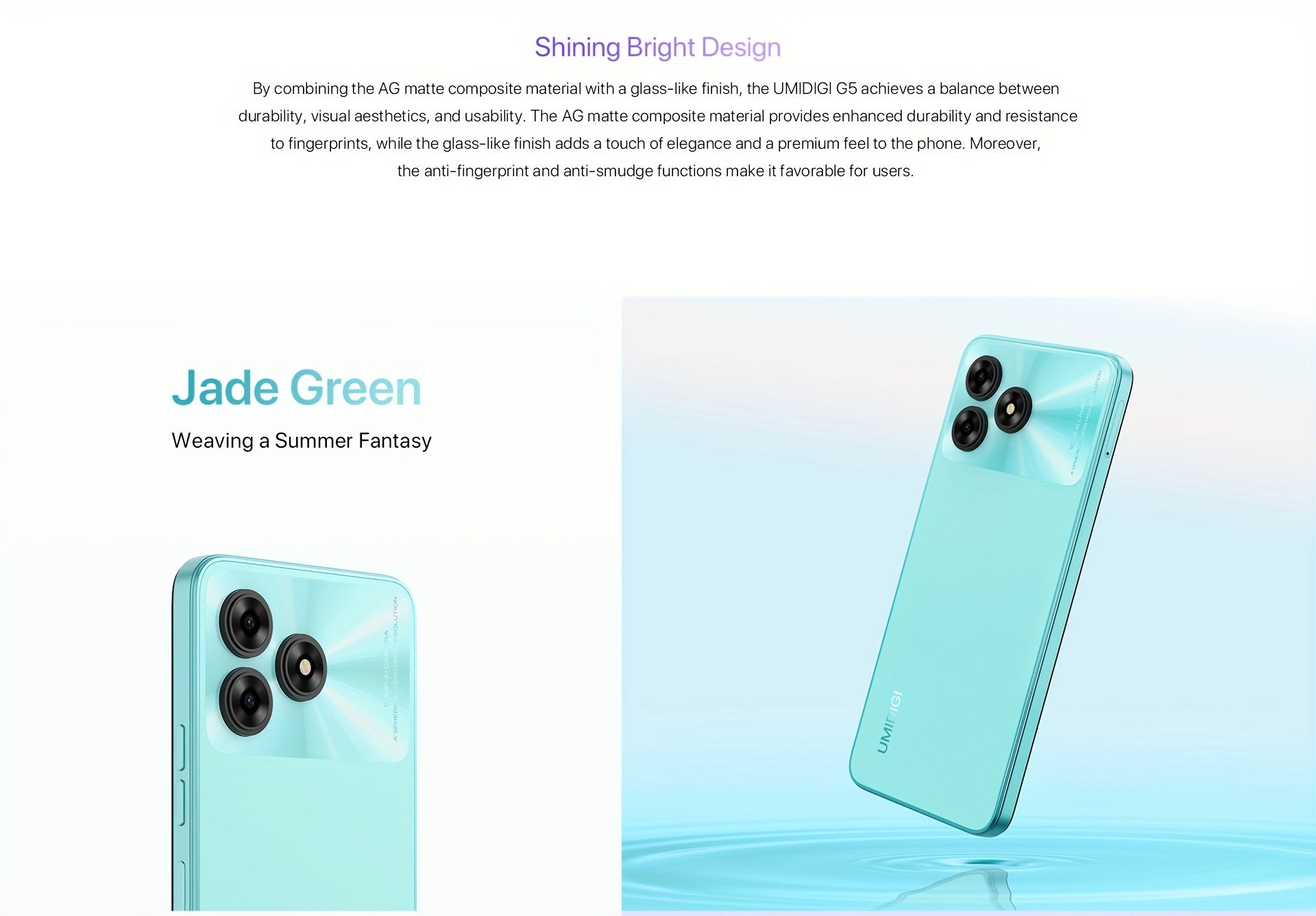 UMIDIGI Entsperrtes Handy, G5 Unisoc T606, 8GB +128GB Android 13 Smartphone Entsperrt Mit 6.6" Vollbild, 50MP+2MP+8MP AI Dreifachkamera, 5000mAh Akku Schnellladung Mobiltelefone