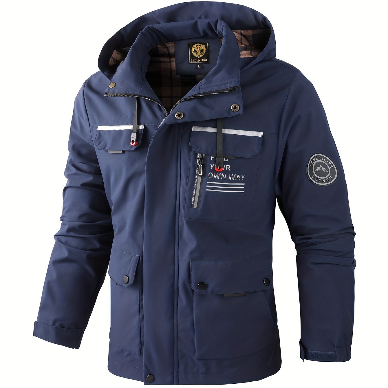 Spring and Summer Men's Fashion Casual Windbreaker Pilot Jacket Outdoor Sports Jacket